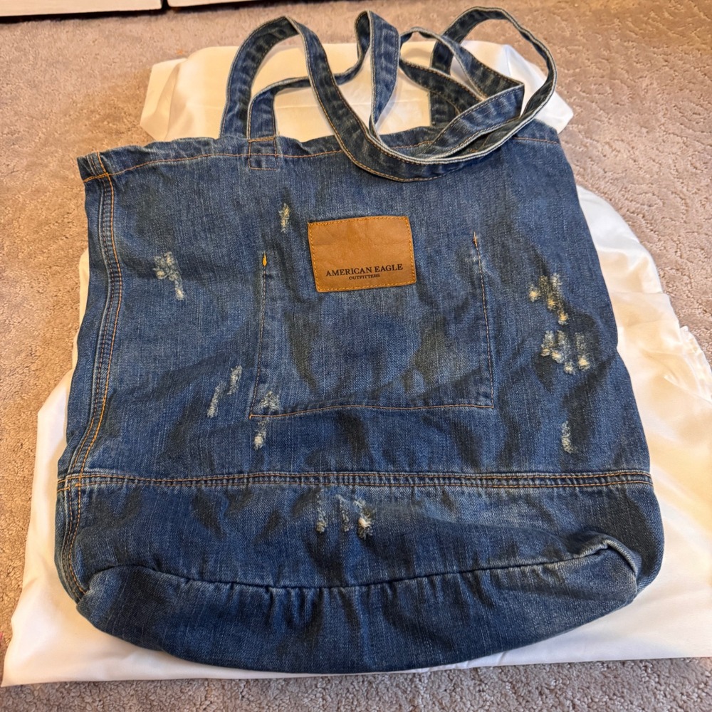 AMERICAN EAGLE Denim Tote‎ Bag